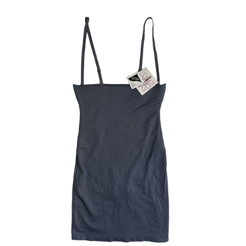 Skims Sonic Smoothers Slip Dress Size Small Gray Built in Underwear NWT - Picture 1 of 11